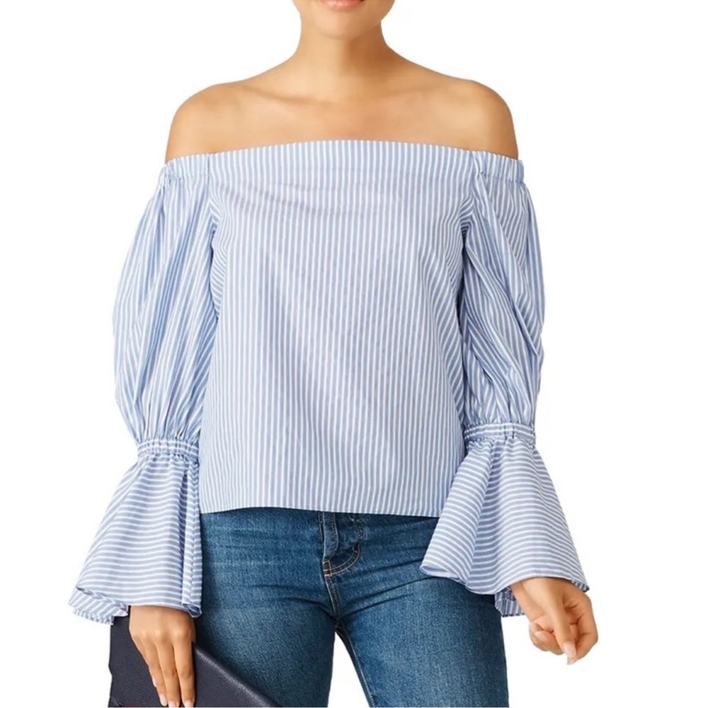 Alexis Juniper Striped off the shoulder Top Size Medium